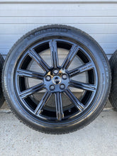 Load image into Gallery viewer, Black 20" Land Rover Range Rover OEM Factory Wheel & Tire Set Of 4 HSE LR3 72218