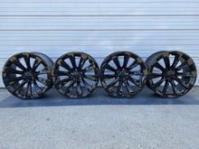 Load image into Gallery viewer, 20" TESLA MODEL X FACTORY WHEELS OEM RIMS Staggered Gloss Black Original
