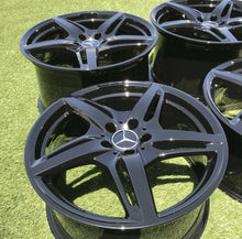 Load image into Gallery viewer, 19" 20" MERCEDES AMG GT GTS SLS WHEELS A190 W190 WHEELS RIMS BLACK GENUINE