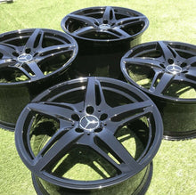 Load image into Gallery viewer, 19" 20" MERCEDES AMG GT GTS SLS WHEELS A190 W190 WHEELS RIMS BLACK GENUINE