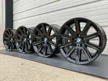 Load image into Gallery viewer, 4 - BLACK 19" BMW 745i 750i 750Li 760i STYLE 95 OEM WHEELS RIMS 59396 59399