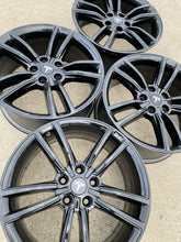 Load image into Gallery viewer, 19” Tesla Model S Gloss Black Factory Rims Wheels OEM Split 2016 2017 98910