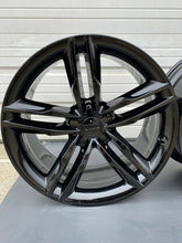 Load image into Gallery viewer, 19" AUDI A5 S5 GLOSS BLACK WHEELS RIMS FACTORY OEM 58828 2008-2018 SET OF 4 RARE