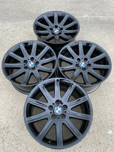 Load image into Gallery viewer, 4 - BLACK 19" BMW 745i 750i 750Li 760i STYLE 95 OEM WHEELS RIMS 59396 59399