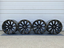 Load image into Gallery viewer, 20" TESLA MODEL X FACTORY WHEELS OEM RIMS Staggered Gloss Black Original