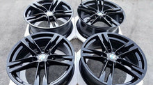 Load image into Gallery viewer, 20" Bmw 640i 650i 550i 535i 373 M Factory OEM Wheels Black Rims staggered 20