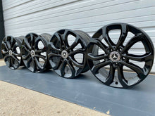 Load image into Gallery viewer, MERCEDES C300 WHEELS GLOSS BLACK 17" RIMS 2015 2016 2017 W205 A2054010200 OEM