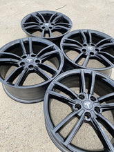 Load image into Gallery viewer, 19” Tesla Model S Gloss Black Factory Rims Wheels OEM Split 2016 2017 98910
