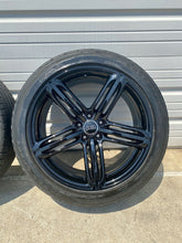 Load image into Gallery viewer, AUDI Q5 SQ5 20" GENUINE FACTORY OEM GLOSS BLACK WHEELS RIMS SET W/ TIRES 2009-19