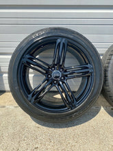 Load image into Gallery viewer, AUDI Q5 SQ5 20" GENUINE FACTORY OEM GLOSS BLACK WHEELS RIMS SET W/ TIRES 2009-19