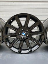 Load image into Gallery viewer, 4 - BLACK 19" BMW 745i 750i 750Li 760i STYLE 95 OEM WHEELS RIMS 59396 59399