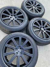 Load image into Gallery viewer, Black 20" Land Rover Range Rover OEM Factory Wheel & Tire Set Of 4 HSE LR3 72218