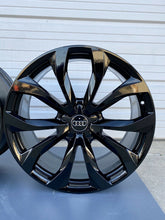 Load image into Gallery viewer, 20" Audi A6 S6 OEM Factory Wheels Rims Gloss Black 58897 2014 2015 4G0601025G