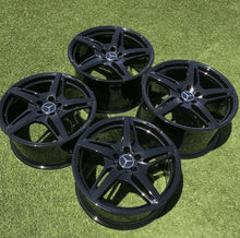 Load image into Gallery viewer, 19" 20" MERCEDES AMG GT GTS SLS WHEELS A190 W190 WHEELS RIMS BLACK GENUINE