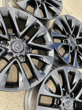Load image into Gallery viewer, 18" LEXUS GX460 GLOSS BLACK WHEELS RIMS FACTORY OEM GX470 GX 460 470 SET 4 74297