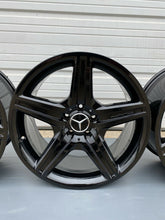 Load image into Gallery viewer, MERCEDES CLS550 AMG OEM Factory 18" Wheels Gloss Black 2008-2011 85004 NEW RARE