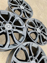 Load image into Gallery viewer, MERCEDES C300 WHEELS GLOSS BLACK 17" RIMS 2015 2016 2017 W205 A2054010200 OEM