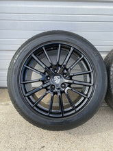 Load image into Gallery viewer, 19" PORSCHE BOXSTER CAYMAN GLOSS BLACK FACTORY OEM WHEELS & TIRES 67332