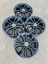 Load image into Gallery viewer, MERCEDES C300 WHEELS GLOSS BLACK 17" RIMS 2015 2016 2017 W205 A2054010200 OEM