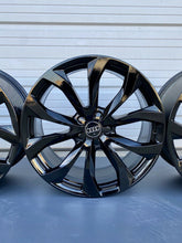 Load image into Gallery viewer, 20" Audi A6 S6 OEM Factory Wheels Rims Gloss Black 58897 2014 2015 4G0601025G