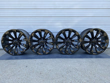 Load image into Gallery viewer, 20&quot; TESLA MODEL X FACTORY WHEELS OEM RIMS Staggered Gloss Black Original
