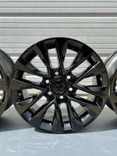 Load image into Gallery viewer, 18&quot; LEXUS GX460 GLOSS BLACK WHEELS RIMS FACTORY OEM GX470 GX 460 470 SET 4 74297
