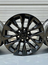 Load image into Gallery viewer, 18&quot; LEXUS GX460 GLOSS BLACK WHEELS RIMS FACTORY OEM GX470 GX 460 470 SET 4 74297
