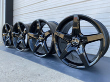 Load image into Gallery viewer, Factory Mercedes Benz SL550 Wheels Genuine OEM AMG Black SL400 19” Set 4 SL
