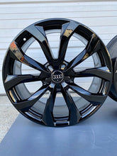 Load image into Gallery viewer, 20&quot; Audi A6 S6 OEM Factory Wheels Rims Gloss Black 58897 2014 2015 4G0601025G
