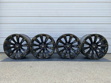 Load image into Gallery viewer, 20&quot; TESLA MODEL X FACTORY WHEELS OEM RIMS Staggered Gloss Black Original
