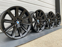 Load image into Gallery viewer, 4 - BLACK 19&quot; BMW 745i 750i 750Li 760i STYLE 95 OEM WHEELS RIMS 59396 59399
