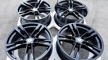 Load image into Gallery viewer, 20&quot; Bmw 640i 650i 550i 535i 373 M Factory OEM Wheels Black Rims staggered 20
