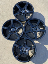 Load image into Gallery viewer, Factory Mercedes Benz SL550 Wheels Genuine OEM AMG Black SL400 19” Set 4 SL
