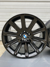 Load image into Gallery viewer, 4 - BLACK 19&quot; BMW 745i 750i 750Li 760i STYLE 95 OEM WHEELS RIMS 59396 59399
