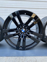 Load image into Gallery viewer, 20” BMW X5 X5m X6 X6m E70 F71 F15 300m Original Factory Black Wheels Rims OEM
