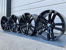 Load image into Gallery viewer, 20” BMW X5 X5m X6 X6m E70 F71 F15 300m Original Factory Black Wheels Rims OEM
