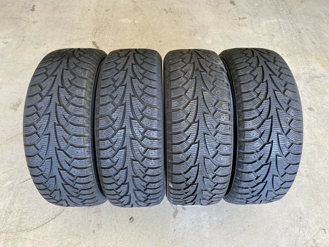 Used 225/50R18 Hankook Winter i*Pike (W409) Studded 95T 11/32 FULL SET OF TIRES