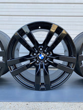 Load image into Gallery viewer, 20” BMW X5 X5m X6 X6m E70 F71 F15 300m Original Factory Black Wheels Rims OEM
