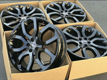 Load image into Gallery viewer, 22” Range Rover Sport Full Size 22 inch WHEELS RIMS Land OEM FACTORY black 72247
