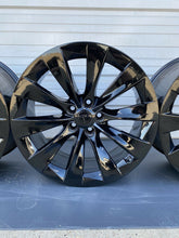 Load image into Gallery viewer, 19” Tesla Model S Wheels Rims Oem Set 4 Gloss Black Slipstream Factory W/ Caps
