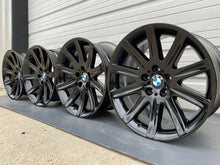 Load image into Gallery viewer, 4 - BLACK 19&quot; BMW 745i 750i 750Li 760i STYLE 95 OEM WHEELS RIMS 59396 59399
