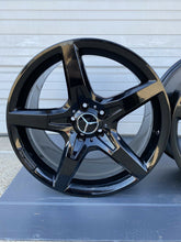 Load image into Gallery viewer, Factory Mercedes Benz SL550 Wheels Genuine OEM AMG Black SL400 19” Set 4 SL
