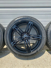 Load image into Gallery viewer, AUDI Q5 SQ5 20&quot; GENUINE FACTORY OEM GLOSS BLACK WHEELS RIMS SET W/ TIRES 2009-19
