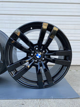 Load image into Gallery viewer, 20” BMW X5 X5m X6 X6m E70 F71 F15 300m Original Factory Black Wheels Rims OEM
